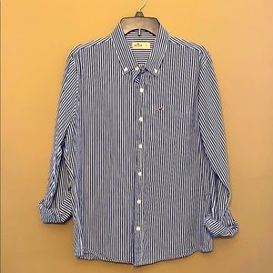 Hollister Casual Button Down Shirt - Seersucker